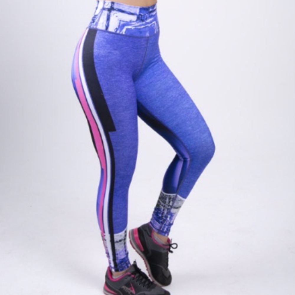 Purple print Leggings